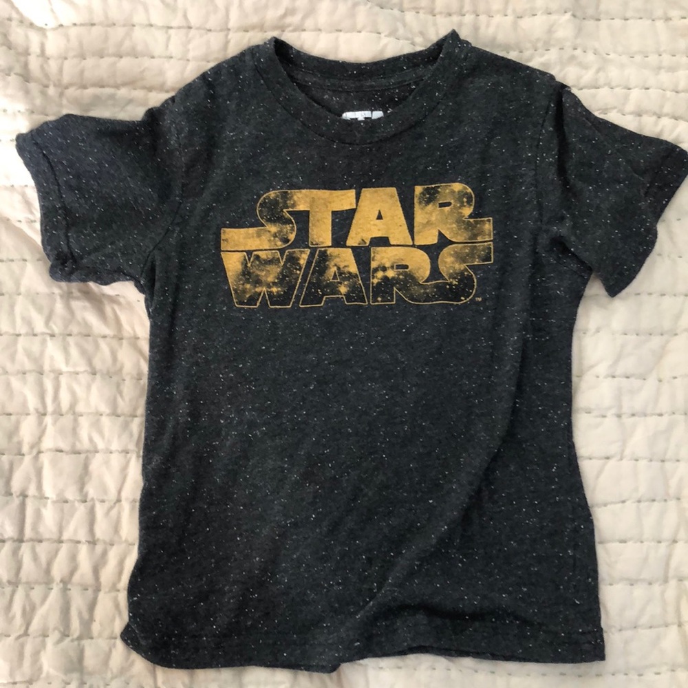 Star Wars logo t-shirt heather grey 5T